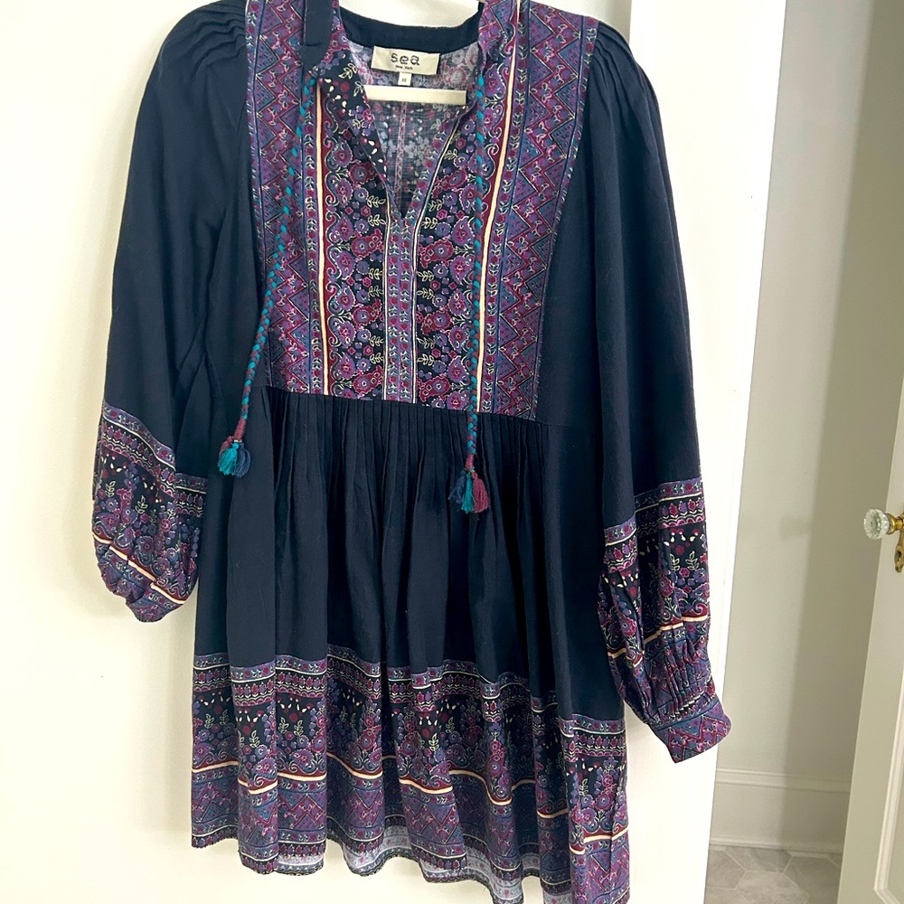 Sea NY Tunic Dress Drop Waist